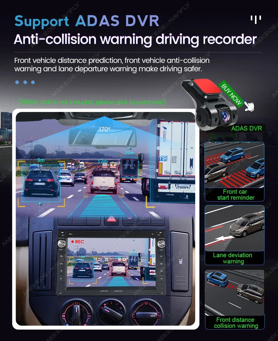 MEKEDE 7'' 9'' CarPlay Android Auto Araç Teybi - Renault Megane 2 2002-2009 Uyumlu Akıllı Multimedya Sistemi