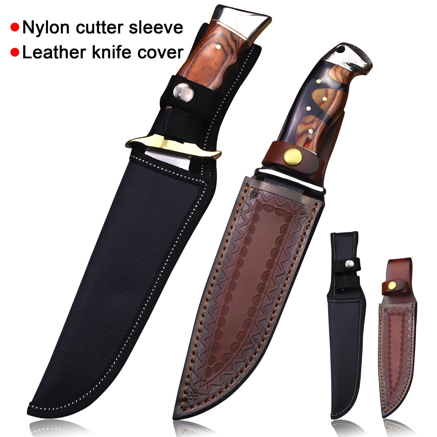 Outdoor-Messerholster – Leder- und Nylon-Jagdmesserholster, Camping- und Outdoor-Werkzeugholster