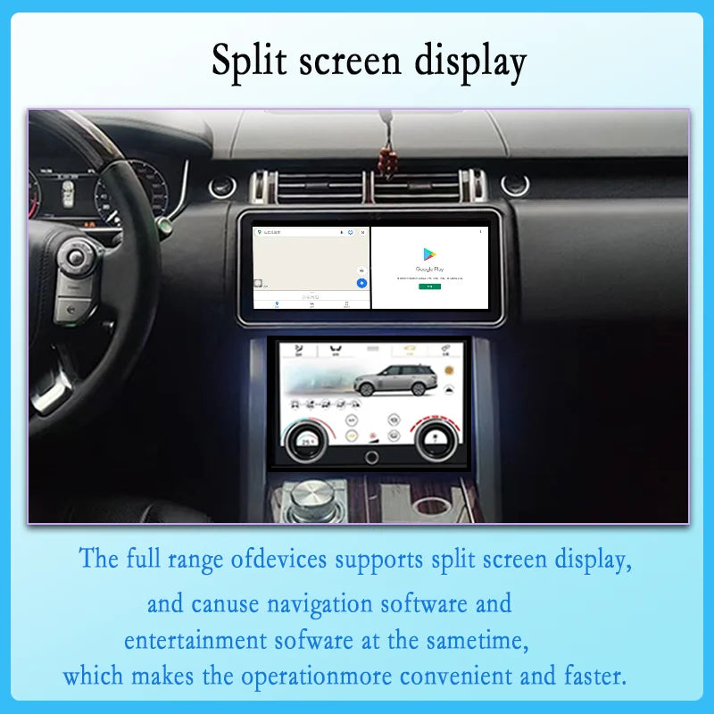 12.3" For Range Rover Vogue L405 2013-2017 Android 14 multimedia player car GPS radio Carplay automatically retains OEM menu