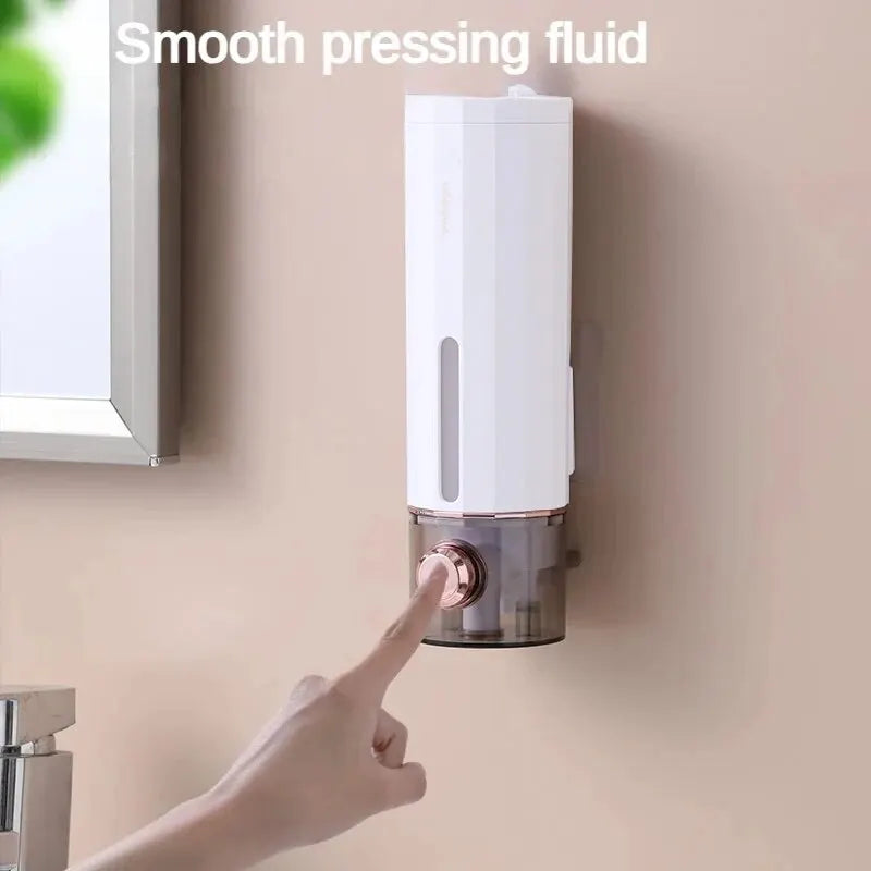 Delme Gerektirmeyen Sıvı Sabunluk – Duvara Monte, Basmalı, 450ml | Banyo, Mutfak, Otel