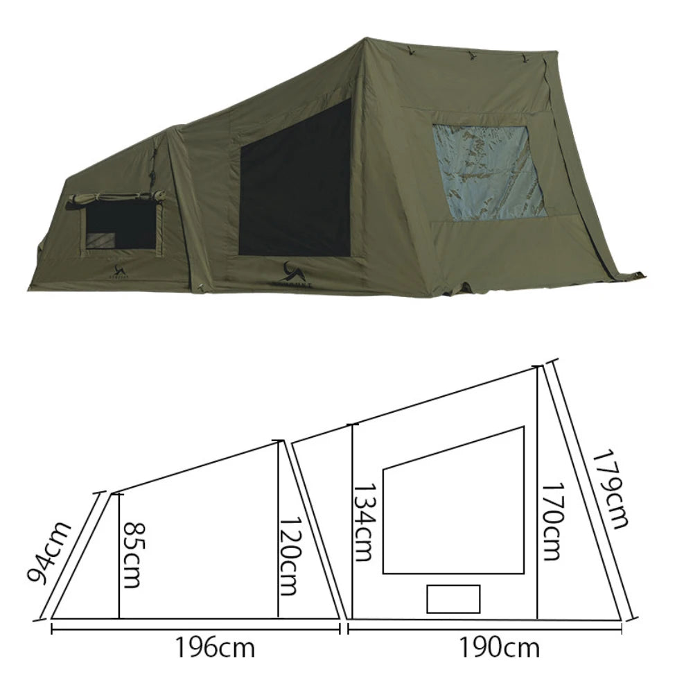 Automatic Inflatable Camping Tent Waterproof Flame Retardant Cotton Sleep Pod For Outdoor Hiking Picnic Party