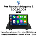 MEKEDE 7'' 9'' CarPlay Android Auto Araç Teybi - Renault Megane 2 2002-2009 Uyumlu Akıllı Multimedya Sistemi
