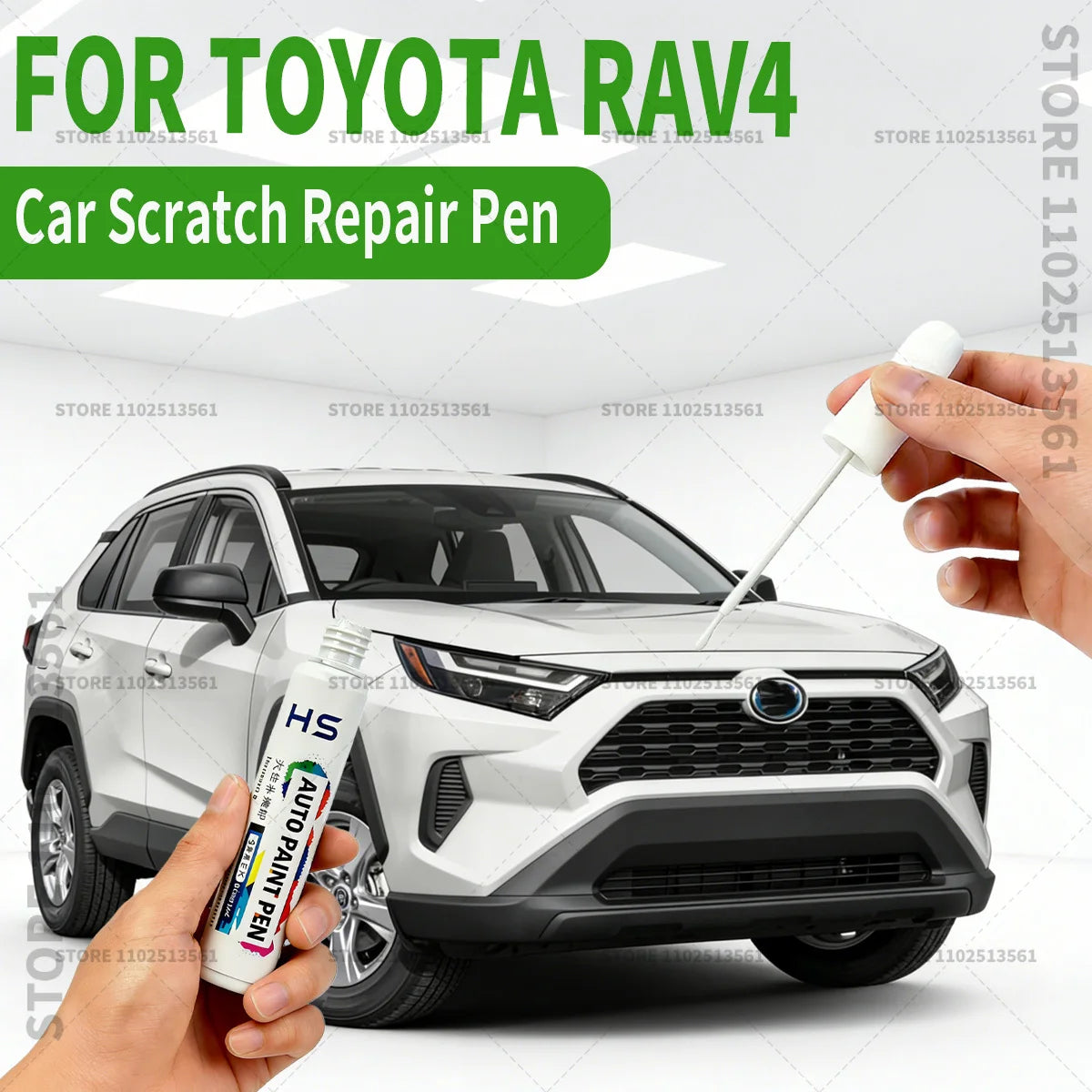 For Toyota RAV4 Car Paint Repair Pen Restores Original Factory Paint Finish Blue 8X8 White 070 Red Black 209 Uraban Khyaki Gray