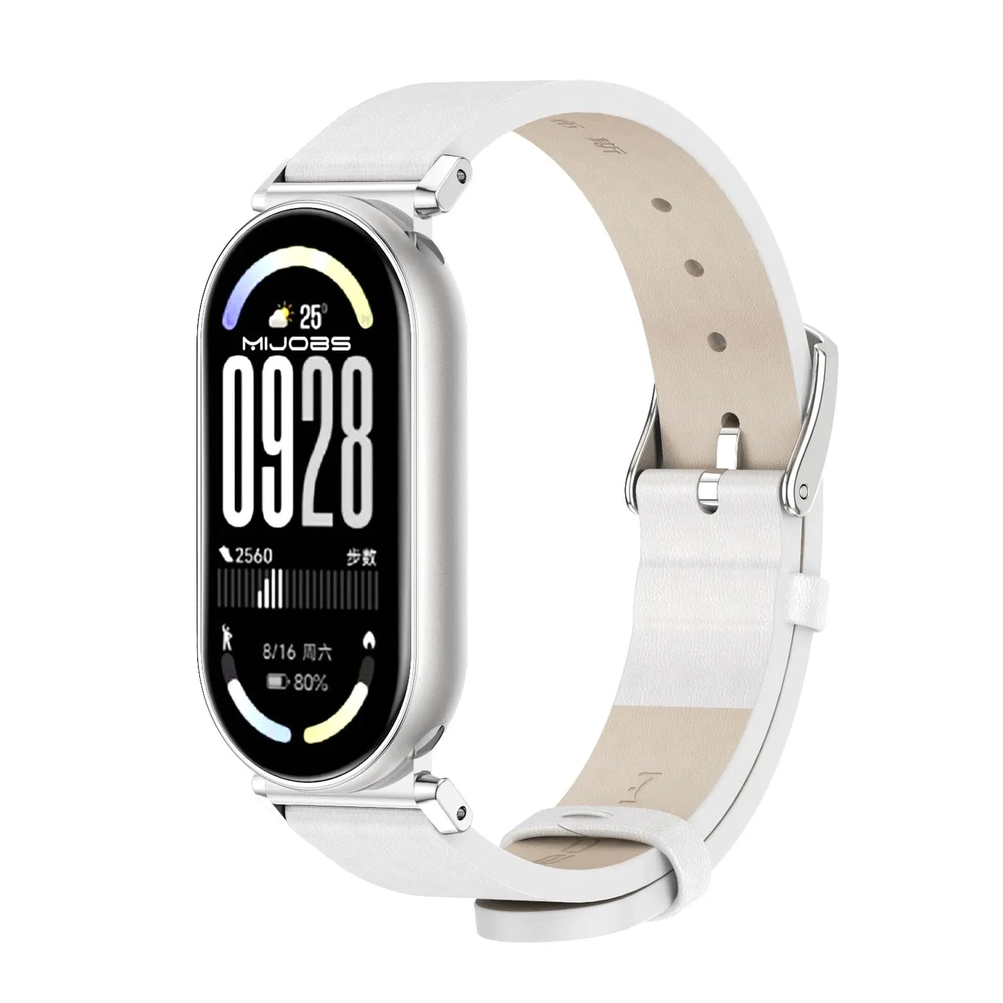 Watchband For Mi Band 10 Leather Strap for Mi Band 8 9 10 Breathable Wrist Strap for Mi Band 9 Wristband for Mi Band 10
