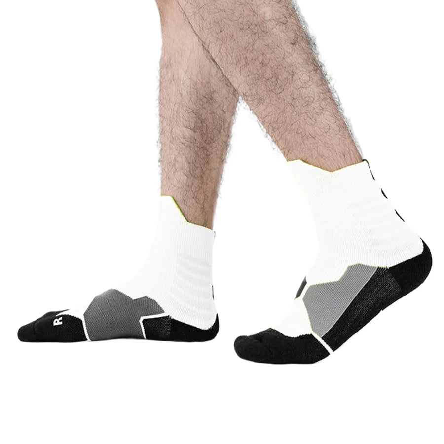 5Pairs Athletic Socks for Men Women Football Basketball Baseball Rugby Soccer Running Hiking Tennis Skateboard