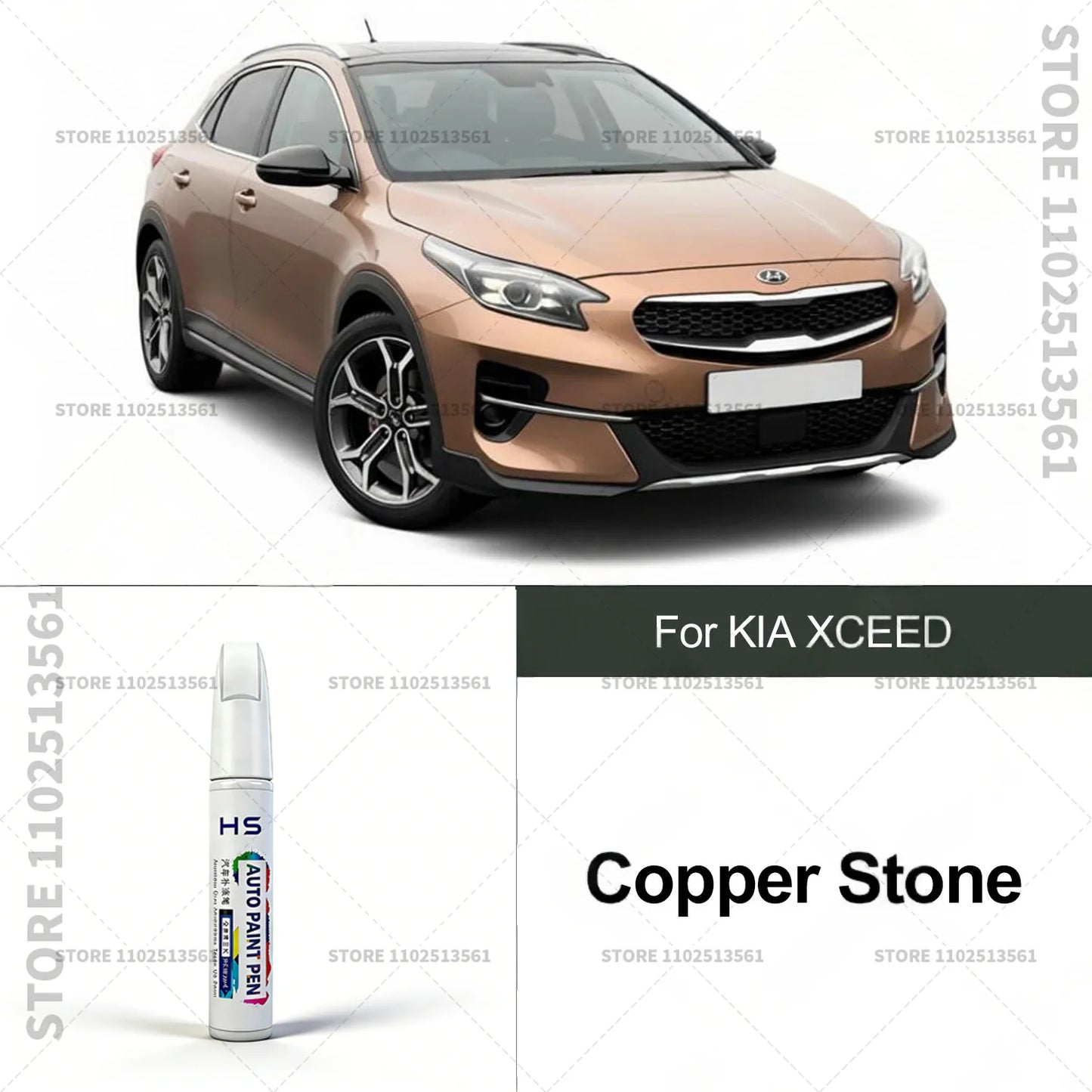 Car Paint Repair Pen Touch Up Paint Brush Scratch Remover for Deep Scratches and Marks For KIA XCEED Blue White Black Yellow Red