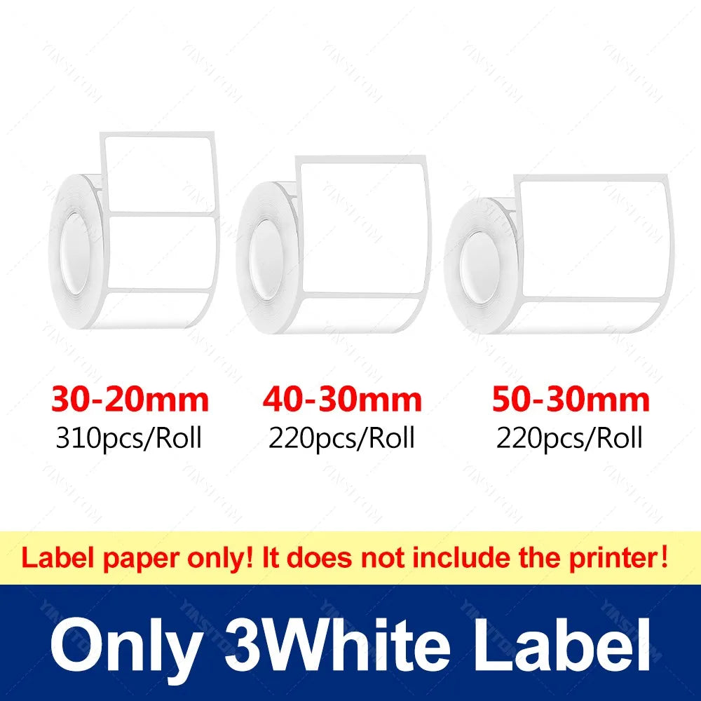 YINSITOM 20-50mm Mini Tragbarer Thermodrucker - Bluetooth, Barcode, Multifunktions-Etikettendrucker, Android/iOS Kompatibel