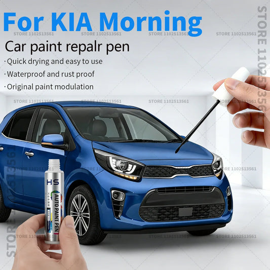 Car Paint Repair Pen For KIA Morning Paint Scratch Repair Accessories Yellow Clear White Alice Blue Green Midnight Black Silver