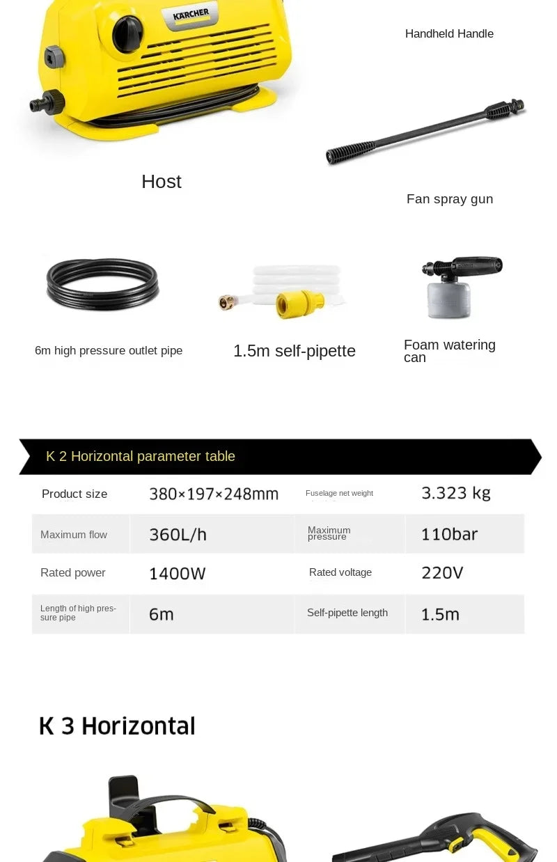 Car washing machine 220V high-pressure household water gun new portable car brushing artifact cleaning high-power pump