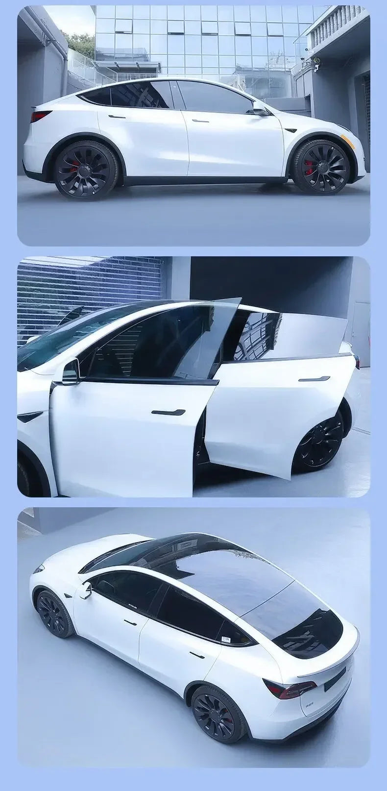 For Tesla Model 3 UP Pre-cut Window Privacy Tint Film One Way Solar UV Protector Heat Rejection Car Glass Sticker Summer