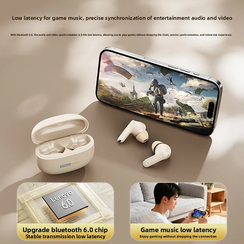 Lenovo LE229 TWS Bluetooth Kulaklık – Gerçek Kablosuz, Mikrofon, Hi-Fi Ses, Su Geçirmez