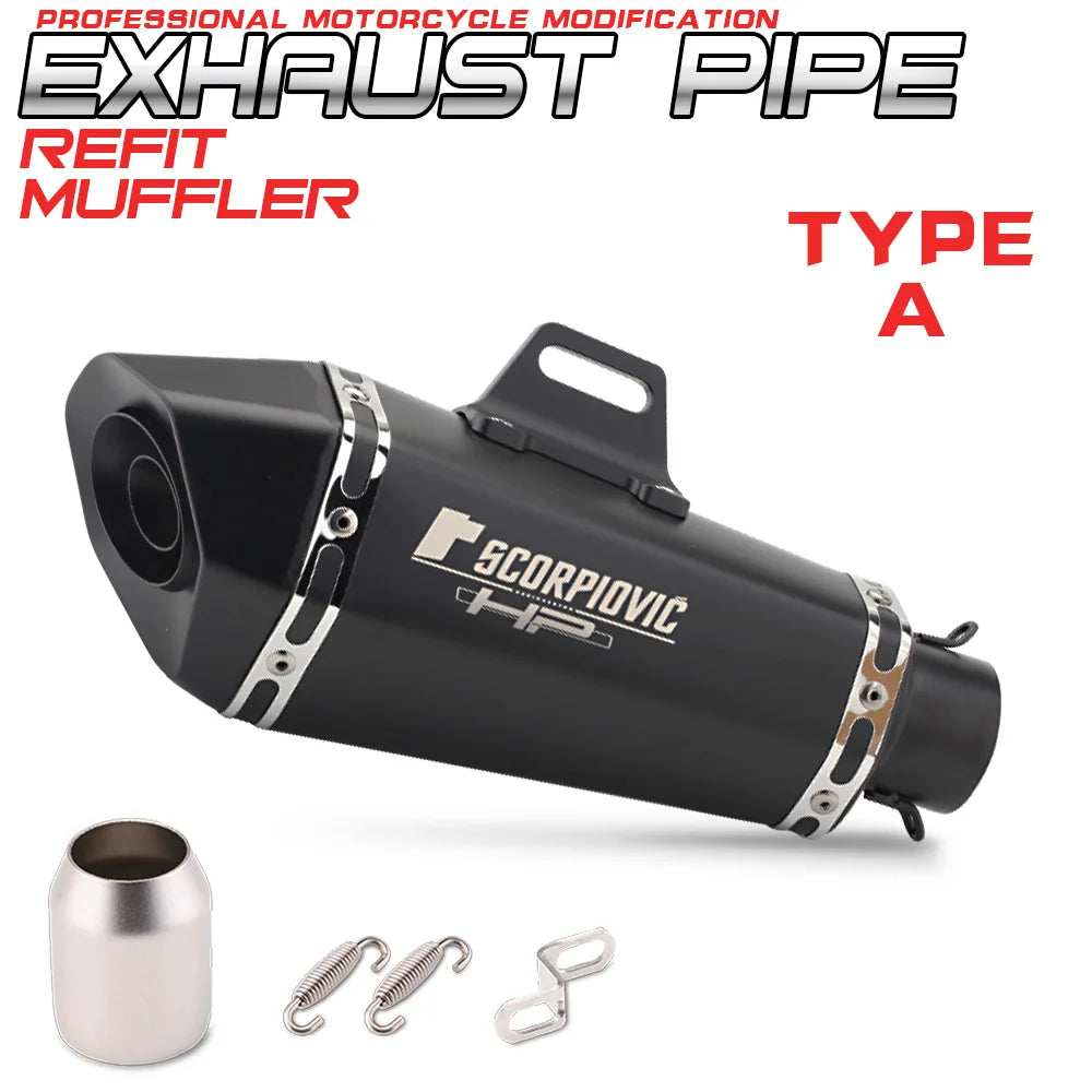 Factory Hot Selling CH-Universal Motorcycle Exhaust  New Condition For Cbr400 Z400 Gsx250 R6 MT15 R3 R25