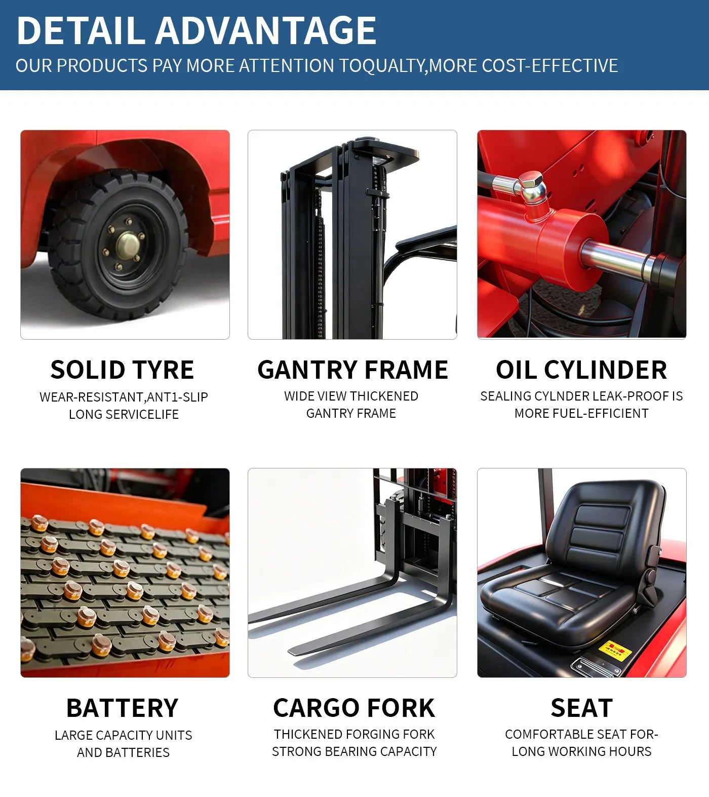 CE Certified 2 Ton Electric Forklift 1.5t 2.5t 3t 5t Lithium Battery Truck, Montacargas Eléctrico, Counterbalanced Forklift