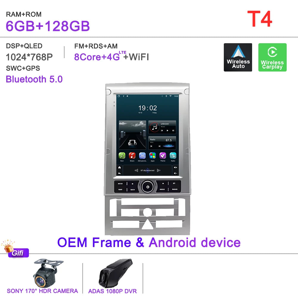 Android 16 9.7 inch Car Radio For Peugeot 407 2004-2008 Multimedia Video Player Navigation GPS Stereo Touch Screen Carplay dvd