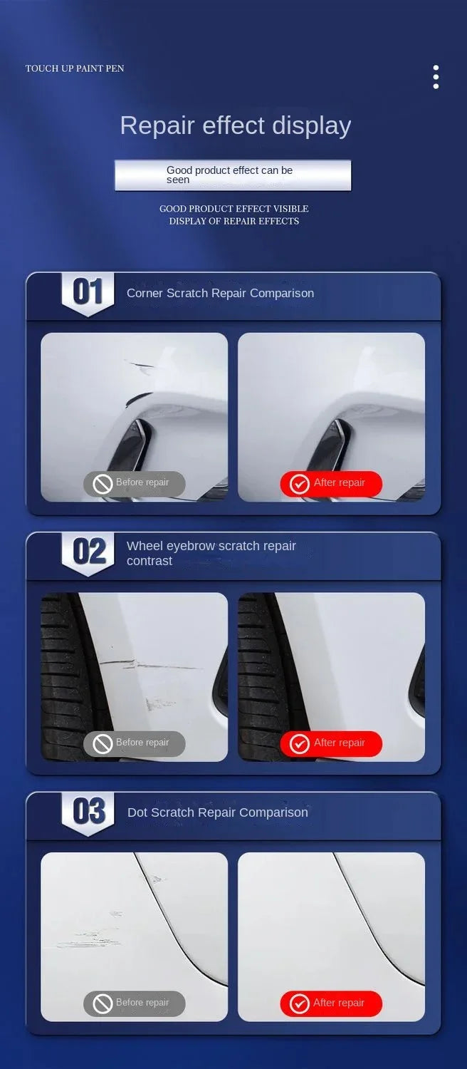For Hyundai Accent MC RB HY XP 2000-2025 Paint Repair Pen Touch Up Scratch Remover DIY Auto Accessories Black White Blue Silver