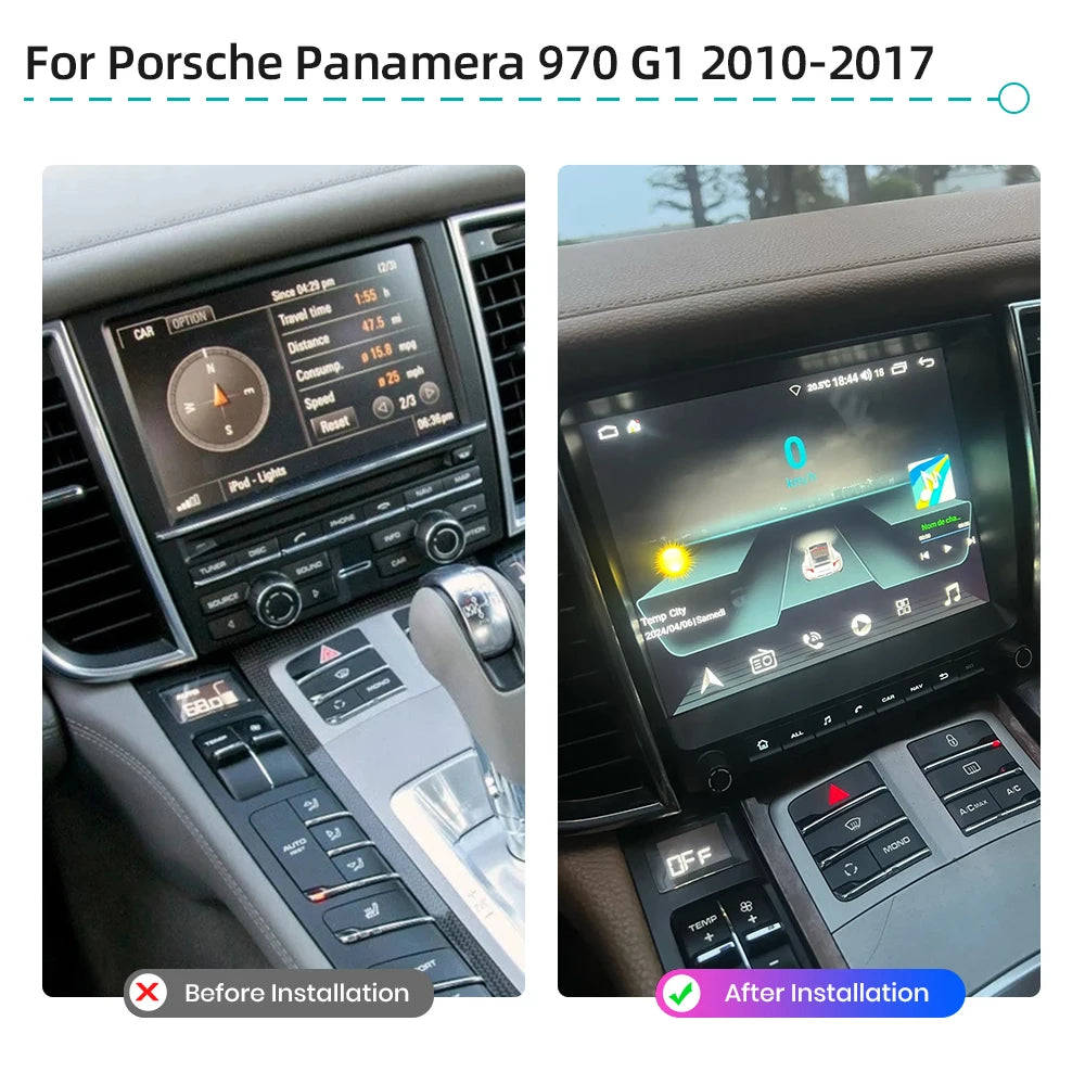 For Porsche Panamera 2010-2016 Android 13.0 GPS Navigation WiFi Multimedia Video Player DSP Stereo Car Radio CarPlay Bluetooth