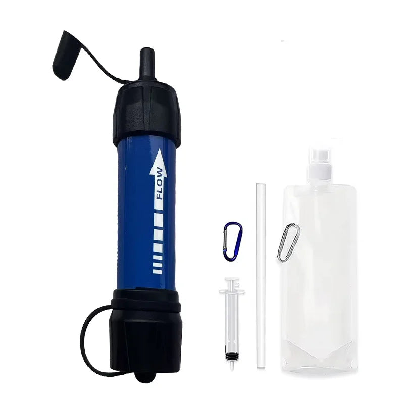 Tragbarer Notfall-Wasserfilter – Schnelle Reinigung für Wanderungen und Camping, sicher für natürliche Wasserquellen