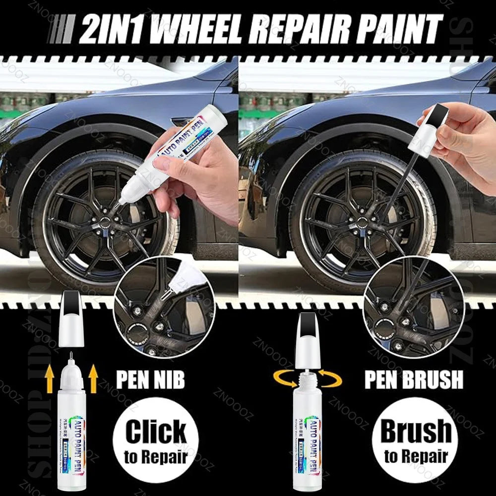 For ZEEKR X Touch Up Paint Wheel Repair Kit Quick And Easy Wheel Scratch Repair Rim Paint For Car Wheel Repair Grey Silver Black