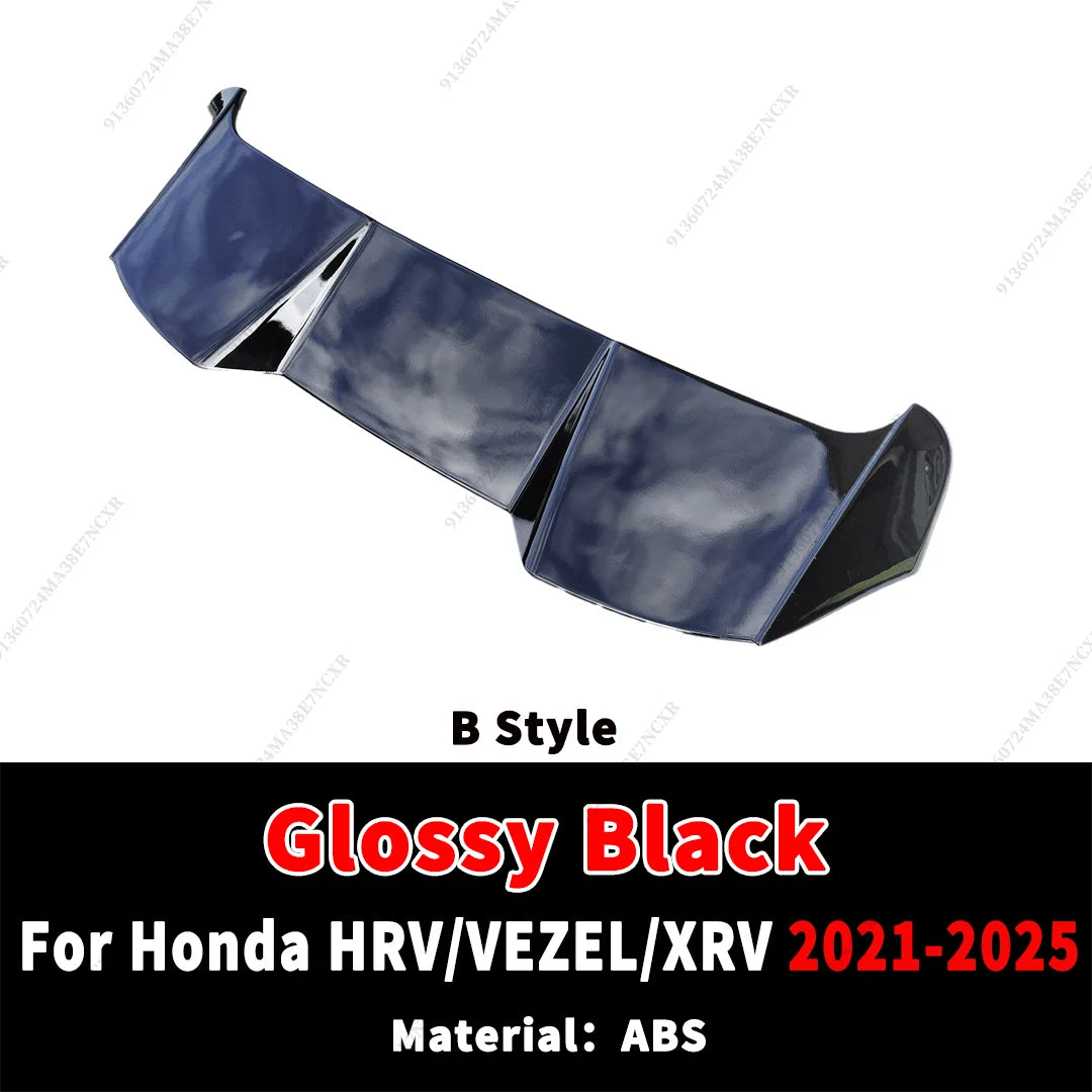 Rear Roof Spoiler For Honda HRV VEZEL XRV 2021-2025 Wing Tuning Accessories Boot Lip Trunk Mid Tail Air Deflector
