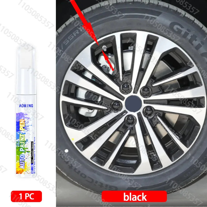 For JAC car wheel scratches repair pen Matte black dark gun gray silver black multiple colors Paint Repair Pen