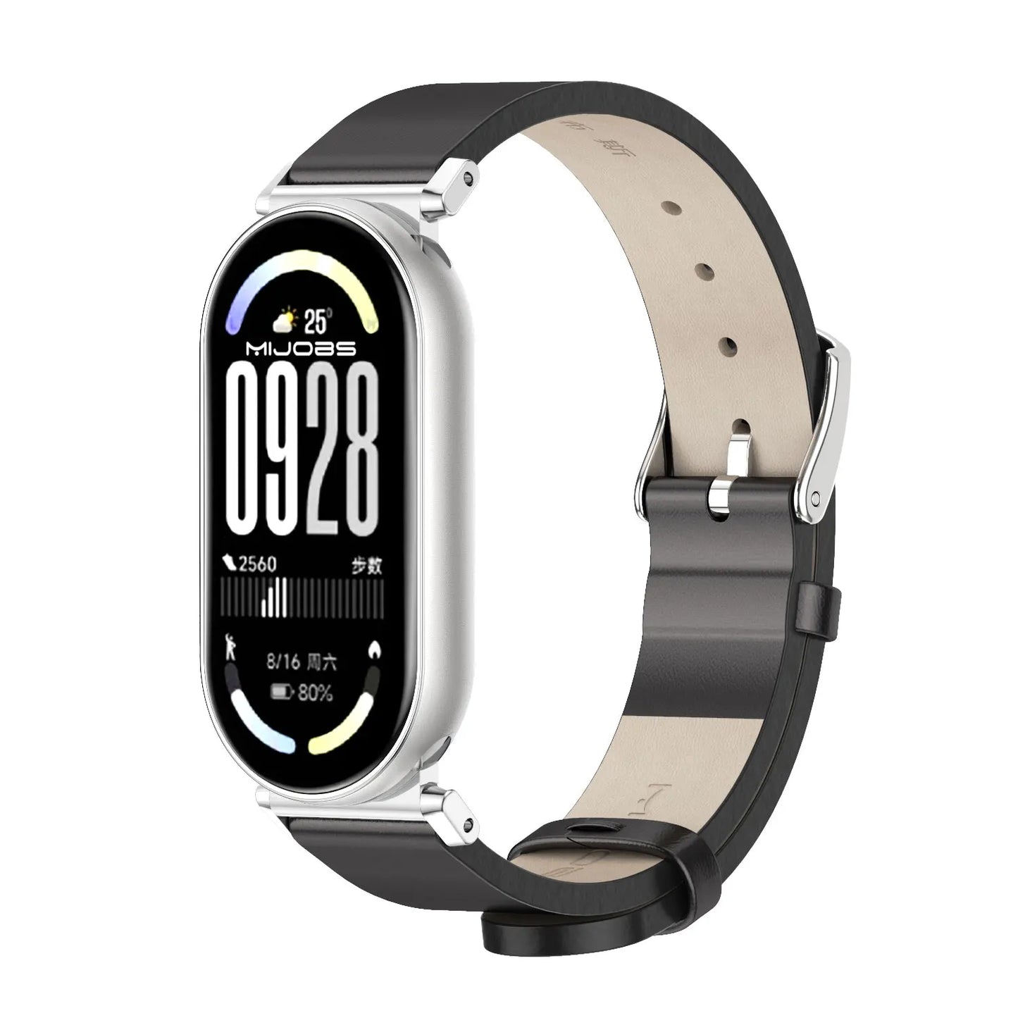 Watchband For Mi Band 10 Leather Strap for Mi Band 8 9 10 Breathable Wrist Strap for Mi Band 9 Wristband for Mi Band 10