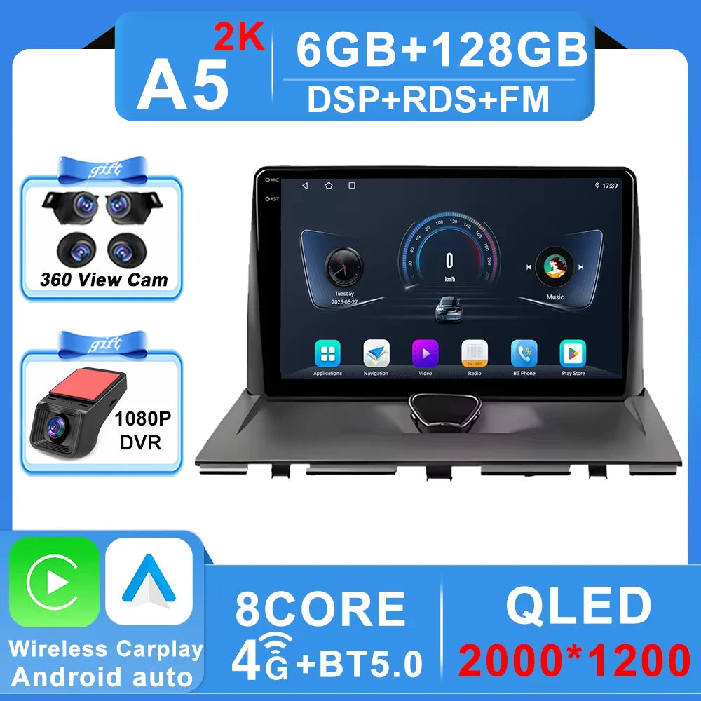 Car Radio Carplay For Peugeot Expert 2 G9 For Citroen Jumpy For Fiat Scudo For Toyota Proace 2007-2017 Navigation GPS No 2din 4G
