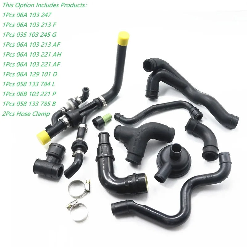 Crankcase Breather Hose Ventilation Vacuum Tube Check Valve Assembly For Audi A3 8L A4 B6 A6 C5 VW Golf 4 MK4 Jetta Passat B5