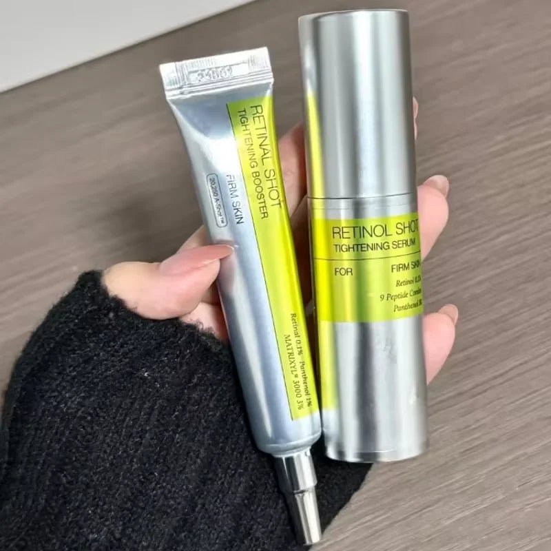 Retinol & Panthenol %1 Göz Kremi ve Serum Seti – C Vitamini, Nemlendirici, Sıkılaştırıcı, Halka ve İnce Çizgi Bakımı