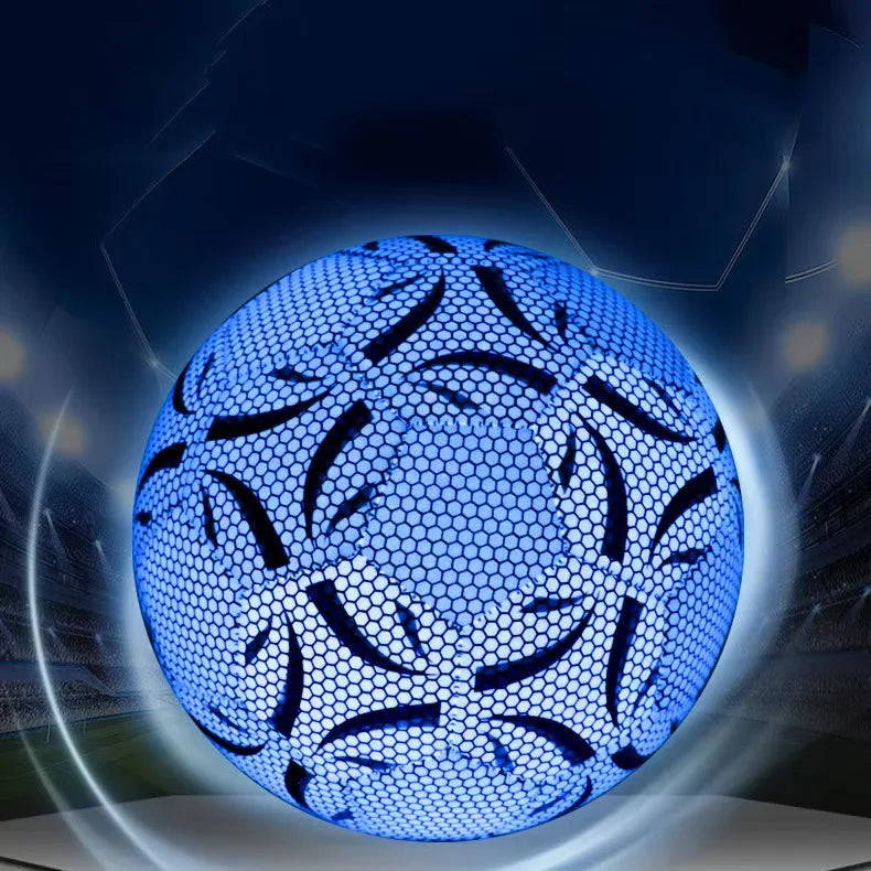 Size 5 Glowing Soccer Ball, Durable Football For Competition Training For Indoor And Outdoor