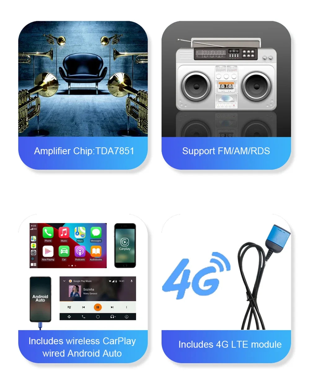 Carplay Android 14 12G ram Car Player multimedia navigation GPS WIFI For JEEP Grand Cherokee Liberty Wrangler Chrysler 2002-2006