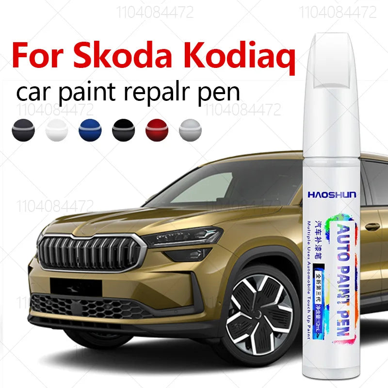 For Skoda Kodiaq 2016-2025 NS Paint Repair Pen Touch Up Scratch Remover DIY Auto Accessories Black White  Red Orange Silver Blue