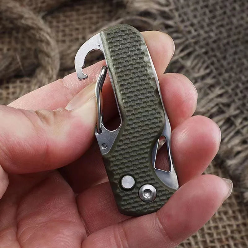 Katlanır Çakı Anahtarlık – Outdoor Kamp, Kargo Açma, Hayatta Kalma Aracı