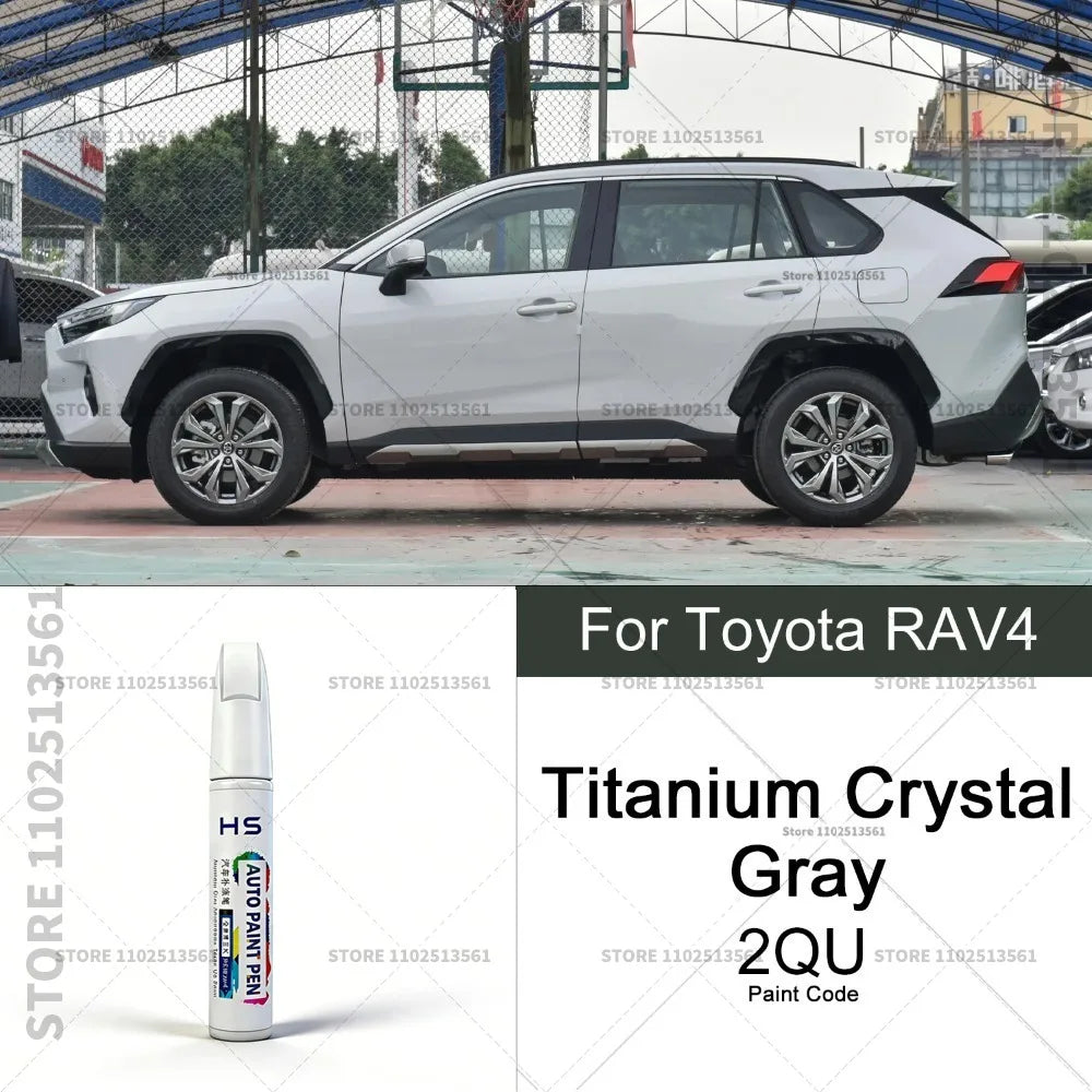 For Toyota RAV4 Car Paint Repair Pen Restores Original Factory Paint Finish Blue 8X8 White 070 Red Black 209 Uraban Khyaki Gray