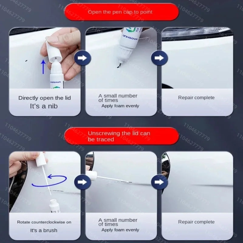 For Hyundai Accent MC RB HY XP 2000-2025 Paint Repair Pen Touch Up Scratch Remover DIY Auto Accessories Black White Blue Silver