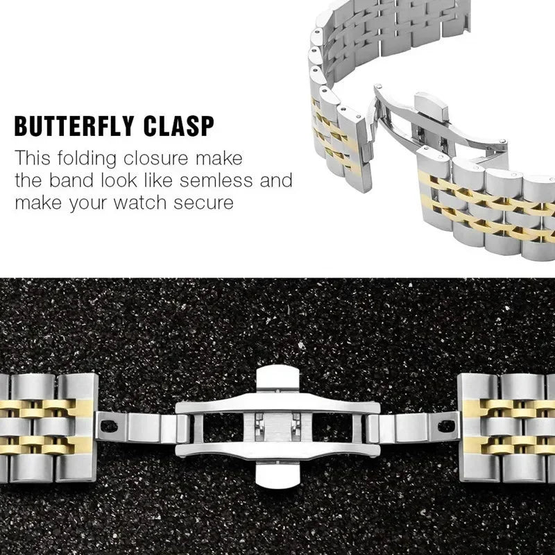 22mm Watch Stainless Steel Strap For KOSPET TANK T2 T3 M2 M3 Smartwatch Bracelet Band TANK T3 M3 Ultra Metal Correa Wristband