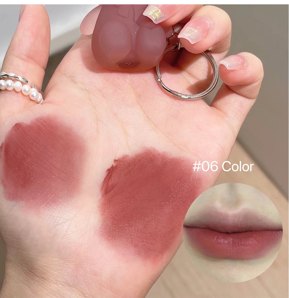 ART VALUE Sevimli Ayıcık Dudak Kili – Mat, Uzun Kalıcı, Anahtarlık Tasarımlı Lip Gloss