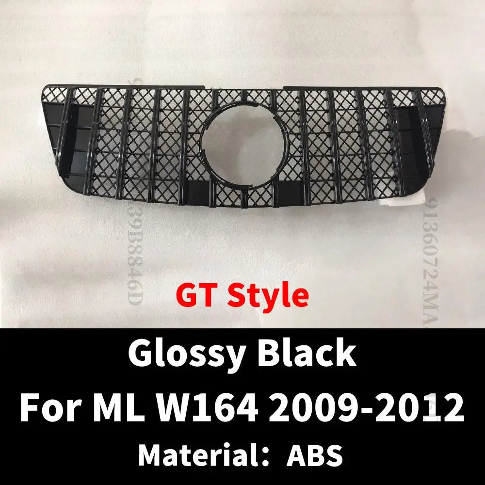 Diamond GT Style Front Hood Grille Racing Bumper Grill For Mercedes Benz ML W164 2005-2011 like ML350 ML300 ML500 ML550 Tuning