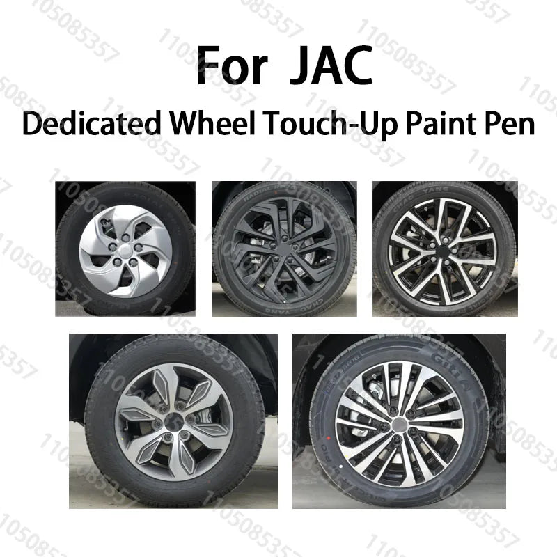 For JAC car wheel scratches repair pen Matte black dark gun gray silver black multiple colors Paint Repair Pen