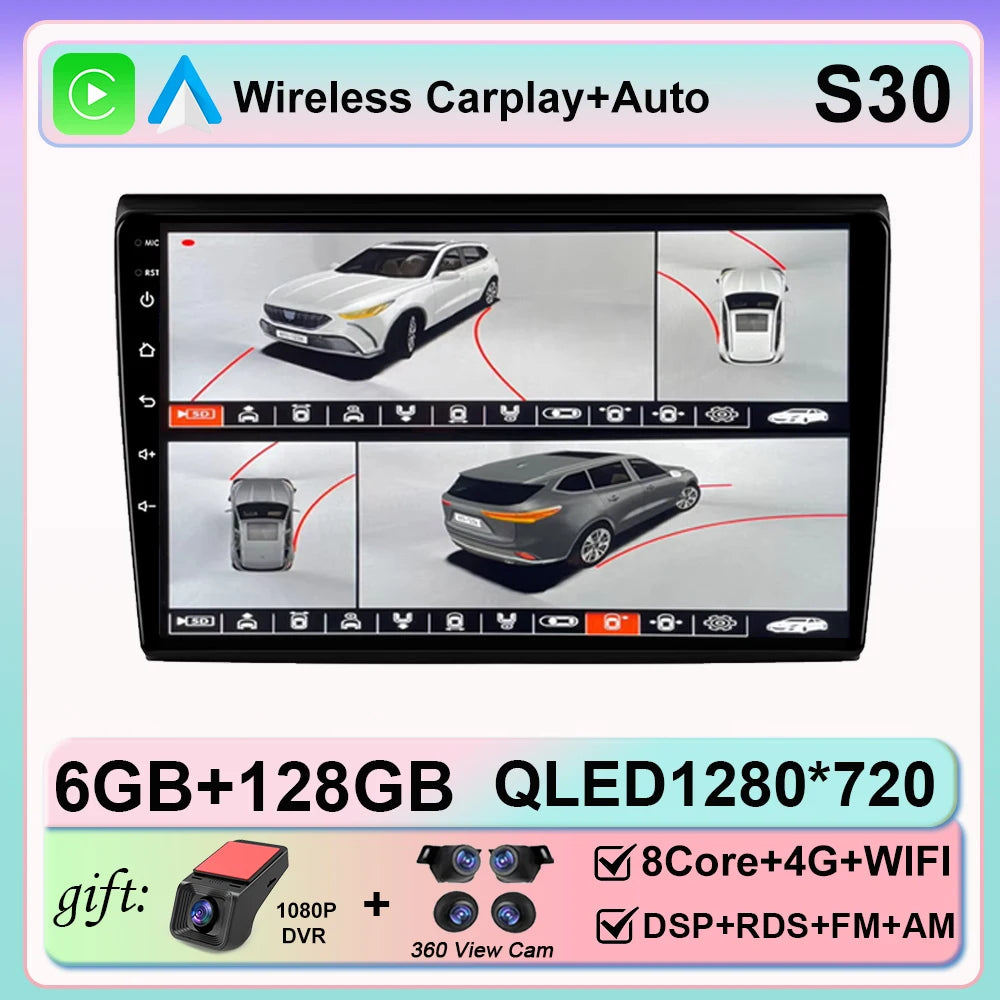 Android 16 For Fiat Bravo 198 2 II 2007 - 2014 2K QLED Stereo Car Radio Multimedia Video Player GPS 4G CarPlay