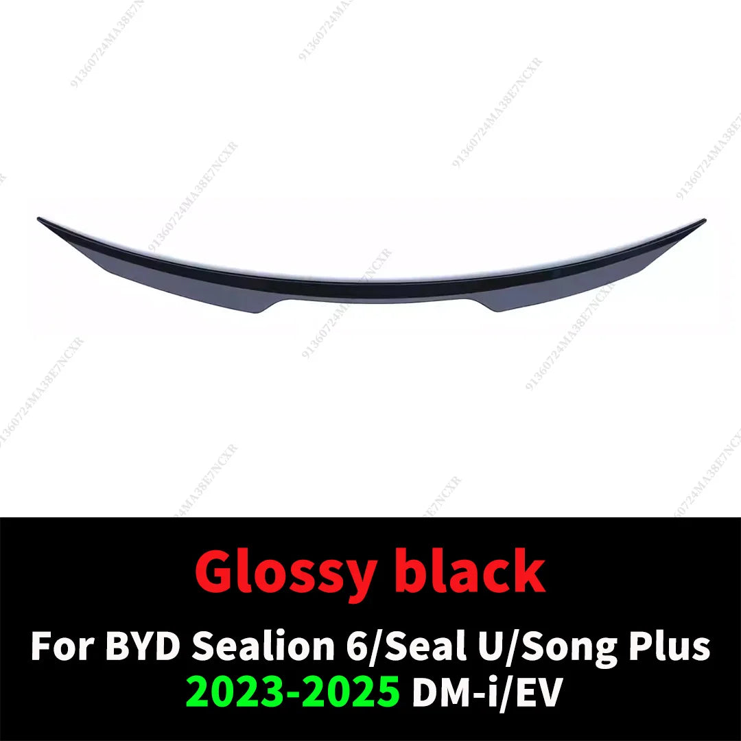 Air Deflector Boot Lip Mid Rear Spoiler Wing For BYD Seal U Sealion 6 Song Plus 2023-2025 DM-i or EV Tuning Accessories