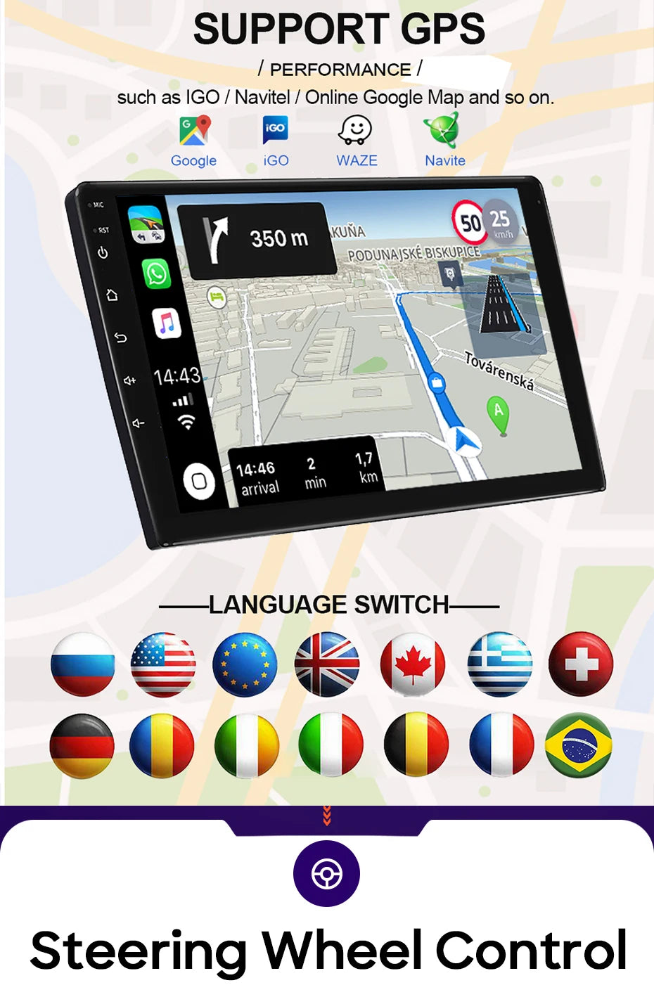 For Peugeot Partner 1 2002-2008 Car Radio Carplay Navigation GPS Multimedia Player Android Auto Video Display WiFi 4G No 2din 2K