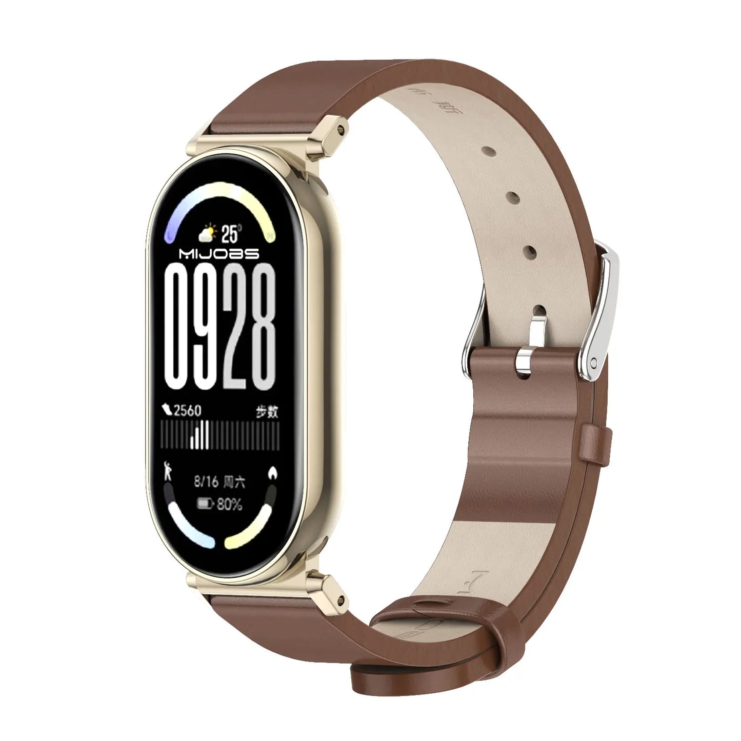 Watchband For Mi Band 10 Leather Strap for Mi Band 8 9 10 Breathable Wrist Strap for Mi Band 9 Wristband for Mi Band 10