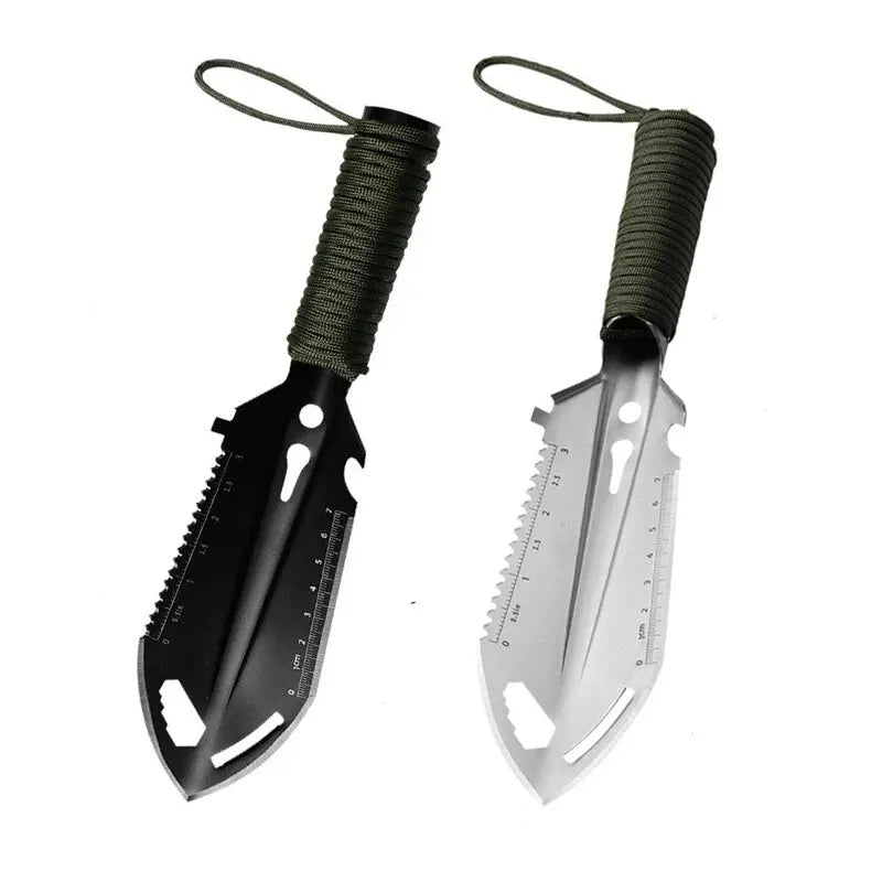 6-in-1 Multifunktionaler Camping-Spaten – Outdoor Überlebenswerkzeug, Edelstahl