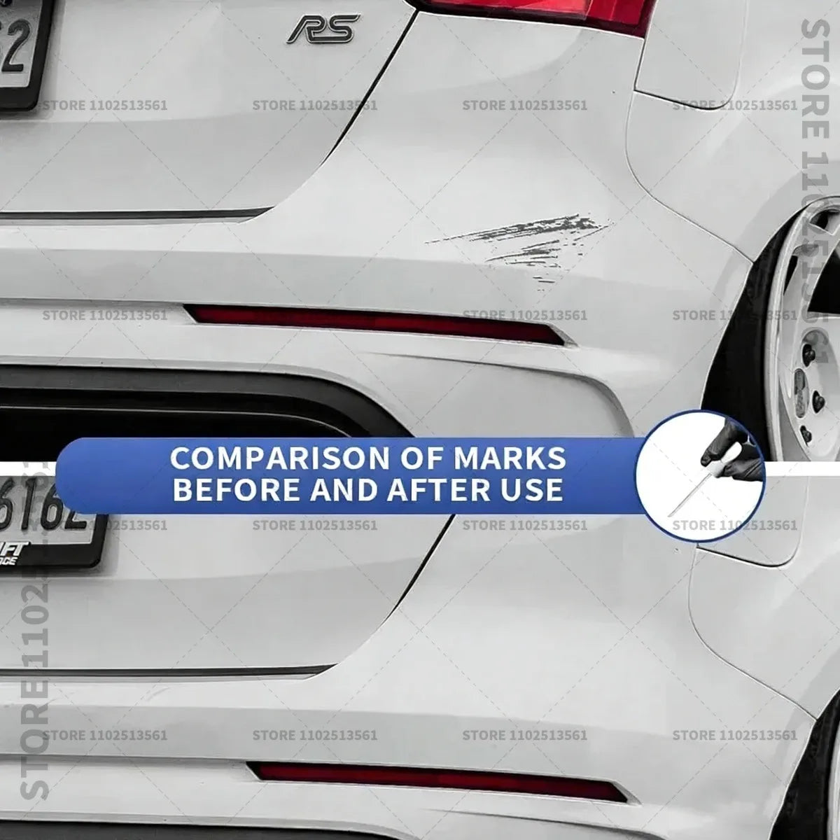 Car Paint Repair Pen Touch Up Paint Brush Scratch Remover for Deep Scratches and Marks For KIA XCEED Blue White Black Yellow Red