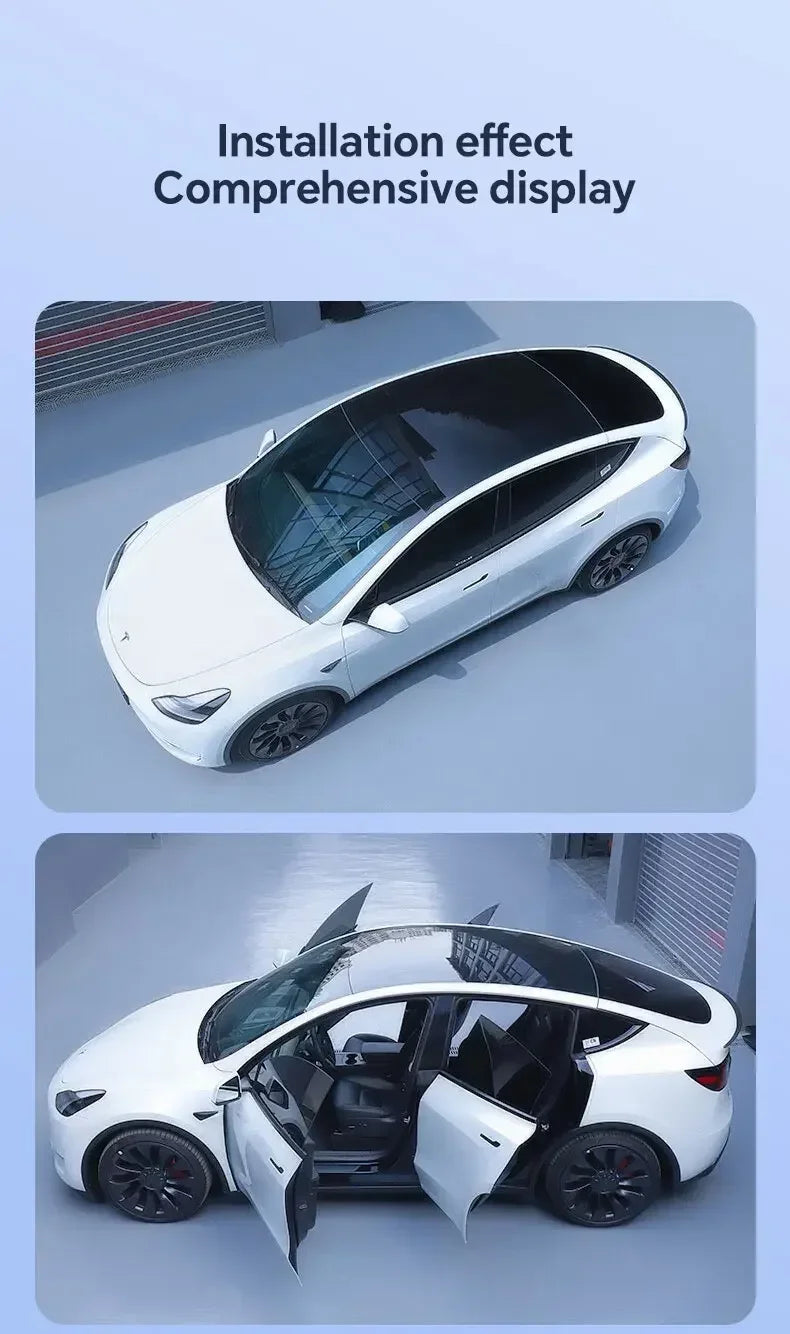 For Tesla Model 3 UP Pre-cut Window Privacy Tint Film One Way Solar UV Protector Heat Rejection Car Glass Sticker Summer