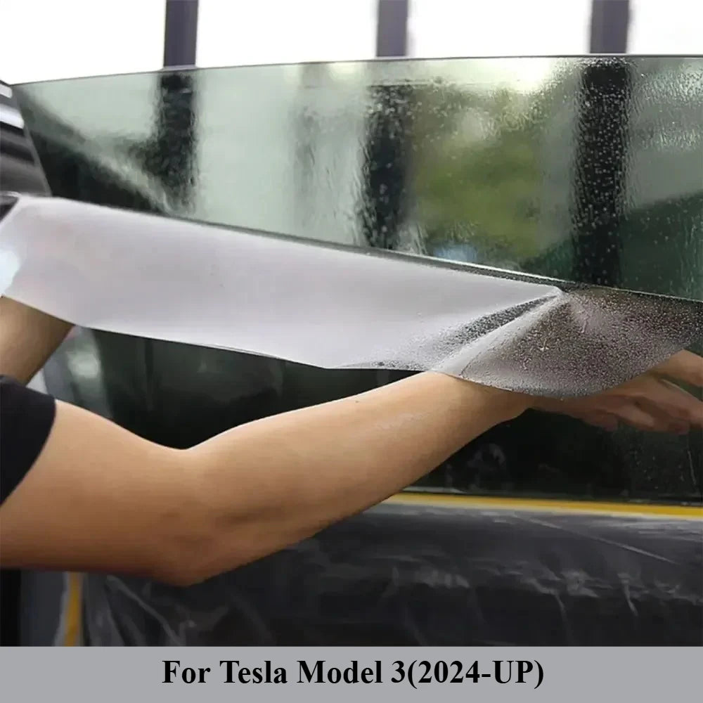For Tesla Model 3 UP Pre-cut Window Privacy Tint Film One Way Solar UV Protector Heat Rejection Car Glass Sticker Summer
