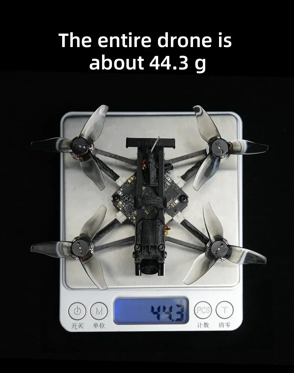 HGLRC 2025 New Draknight 2inch 91.8mm Toothpick FPV Drone with SPECTER12 ES2-4S AIO 400mW VTX SPECTER 1003 10000KV Motor