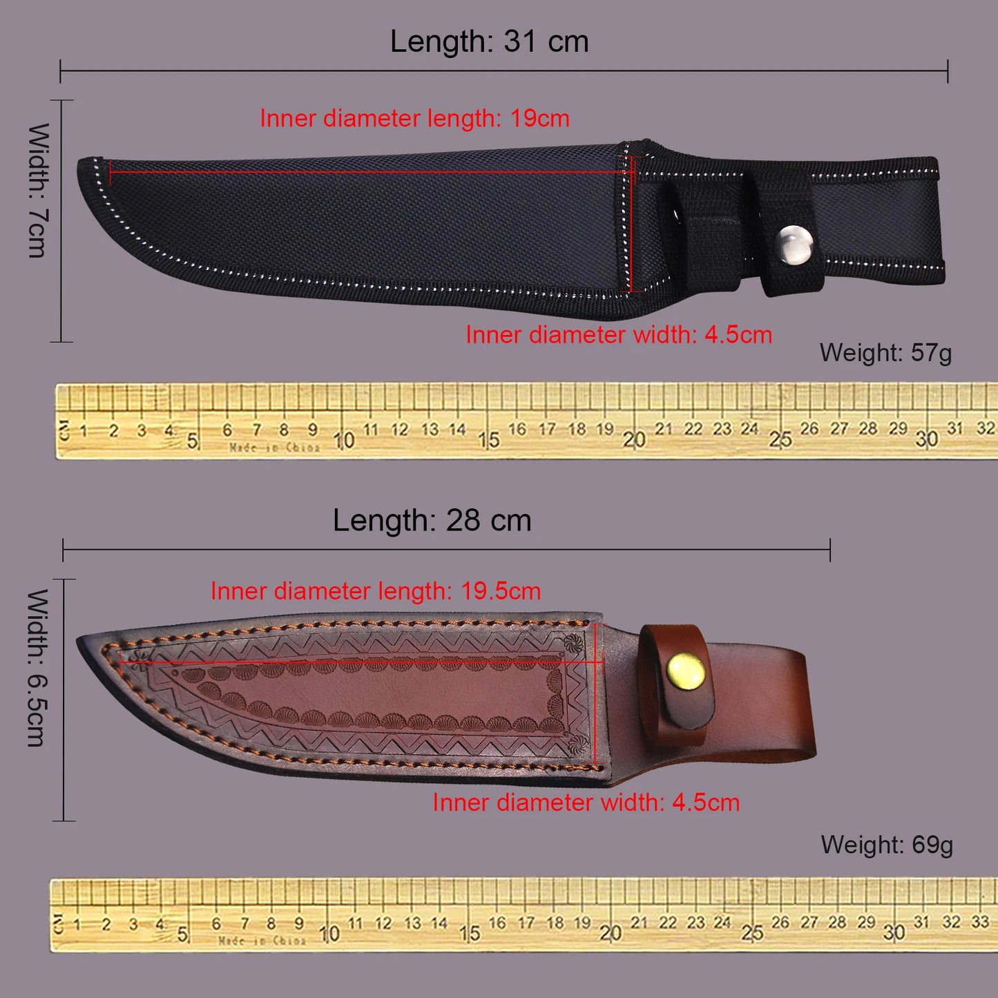 Outdoor-Messerholster – Leder- und Nylon-Jagdmesserholster, Camping- und Outdoor-Werkzeugholster