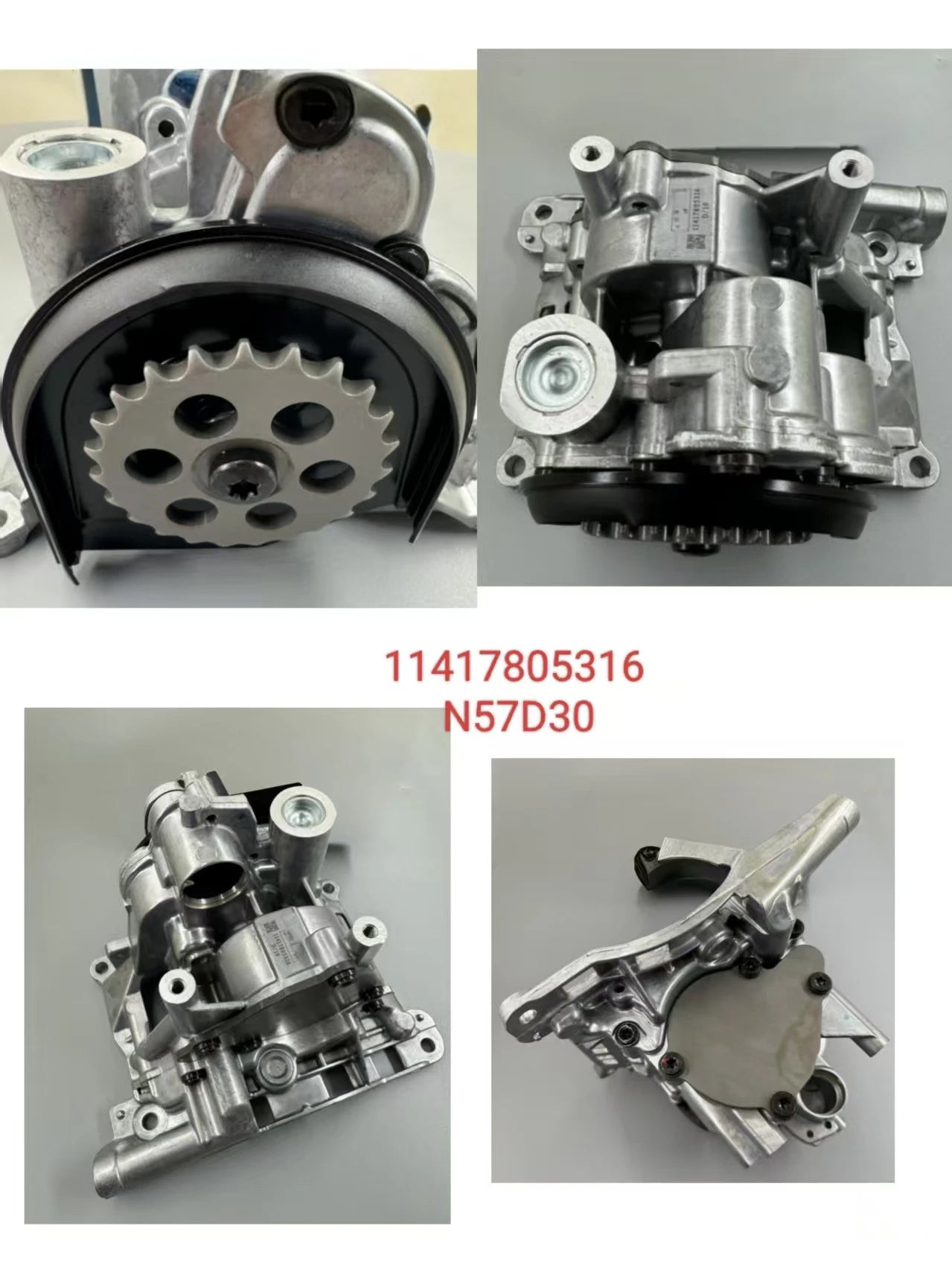 Factory N57 Diesel Engine Repair Parts Motor Oil Pump Kit for BMW MINI N57D30 3.0 OE 11417805316 11418507325 Replacement Part