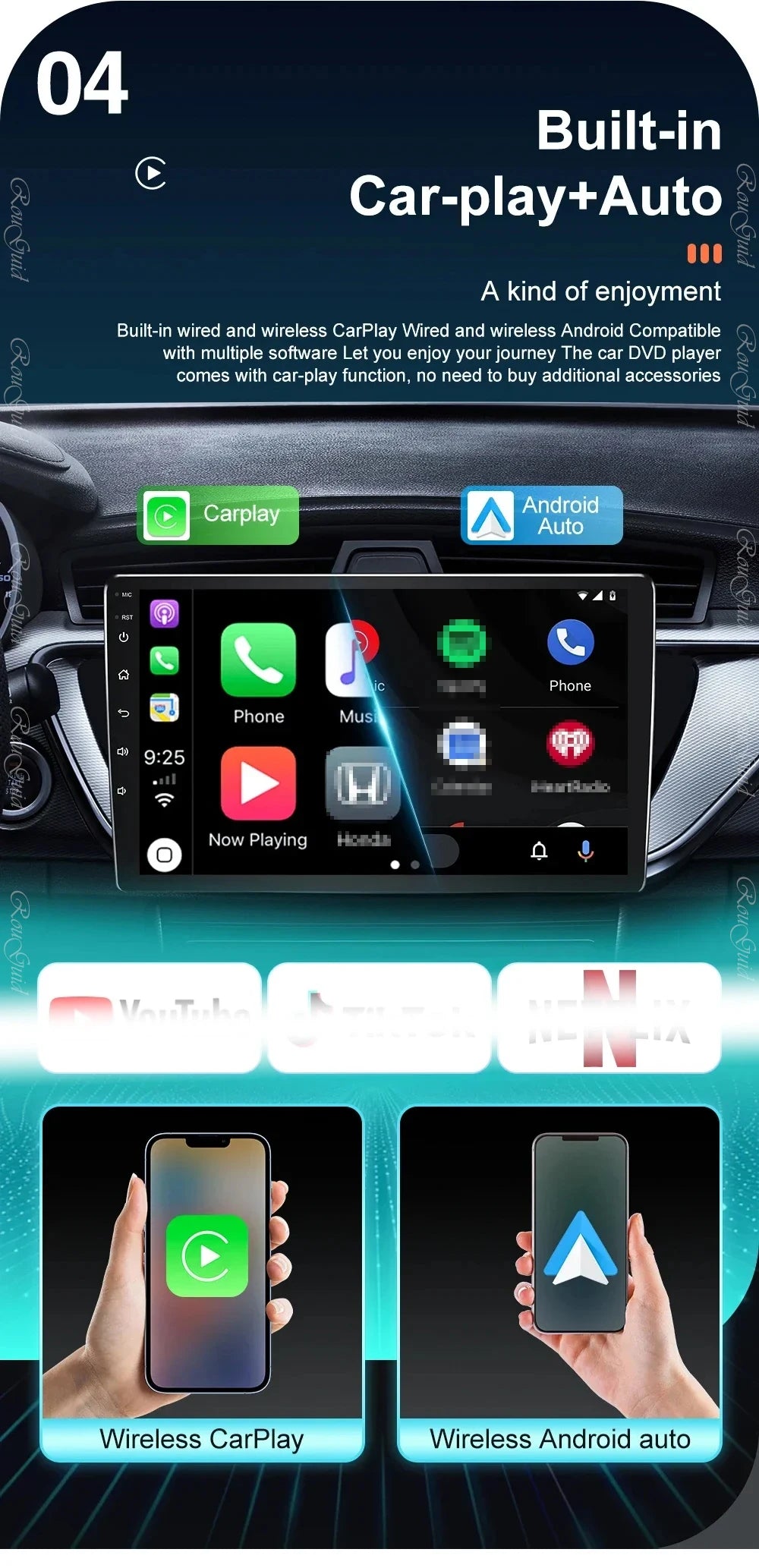 Car Radio Carplay For Peugeot Expert 2 G9 For Citroen Jumpy For Fiat Scudo For Toyota Proace 2007-2017 Navigation GPS No 2din 4G